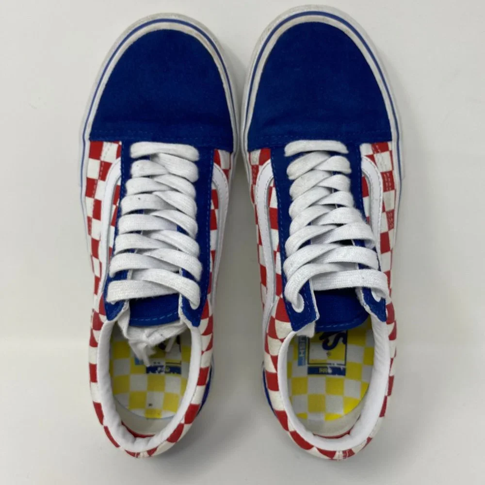 VAN's Checkerboard Suede Classic Shoes Lace up Sneakers Size 6.5